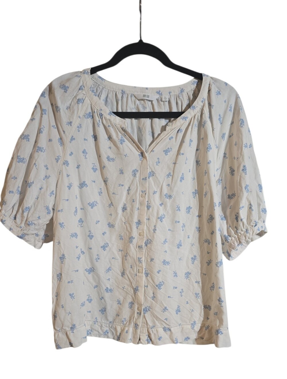 #135. Wome's Linen Blend Volume Blouse - Picture 2 of 9